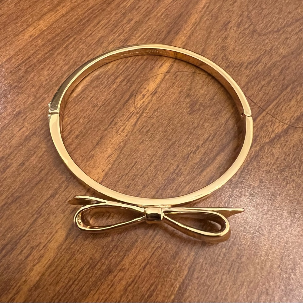 Kate Spade gold bow bangle